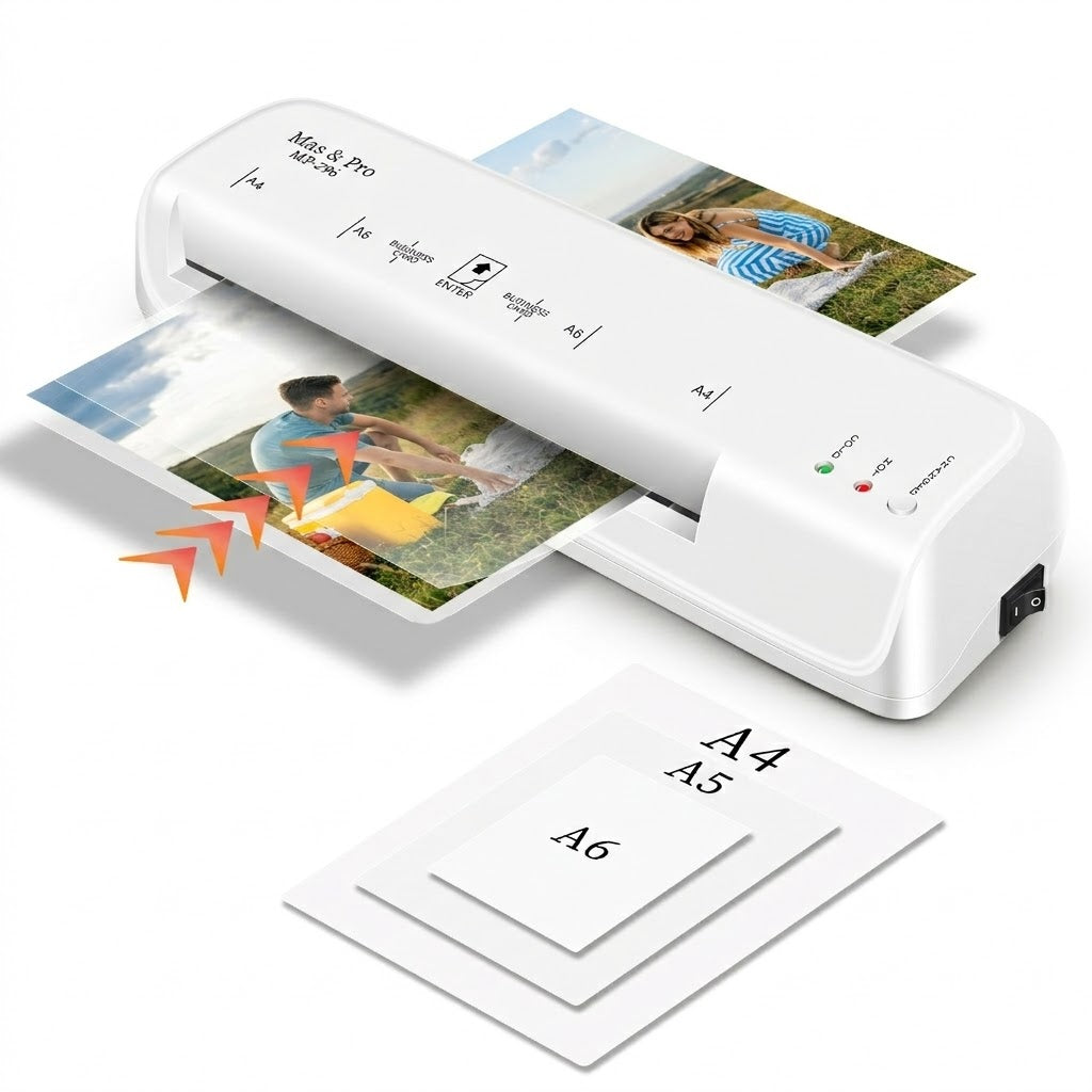 Mas & Pro 9 Inch Thermal Laminator Machine with 40 Laminating Sheets